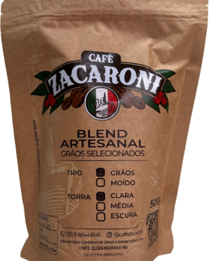 Café Zacaroni Grãos Torra Clara