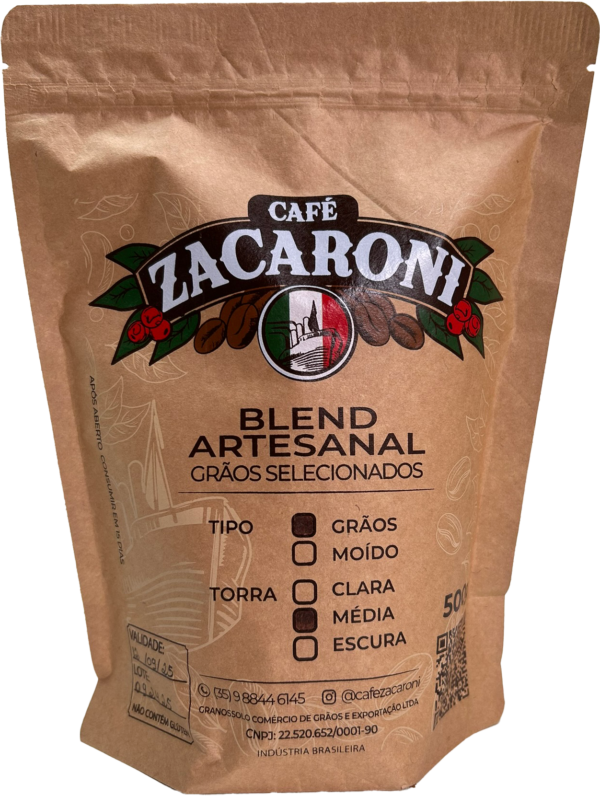 Café Zacaroni em Grãos – Torra Média | 500g