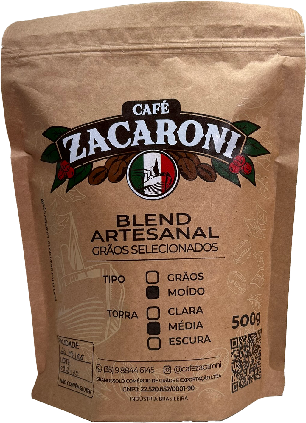 Café Zacaroni Moído – Torra Média | 500g